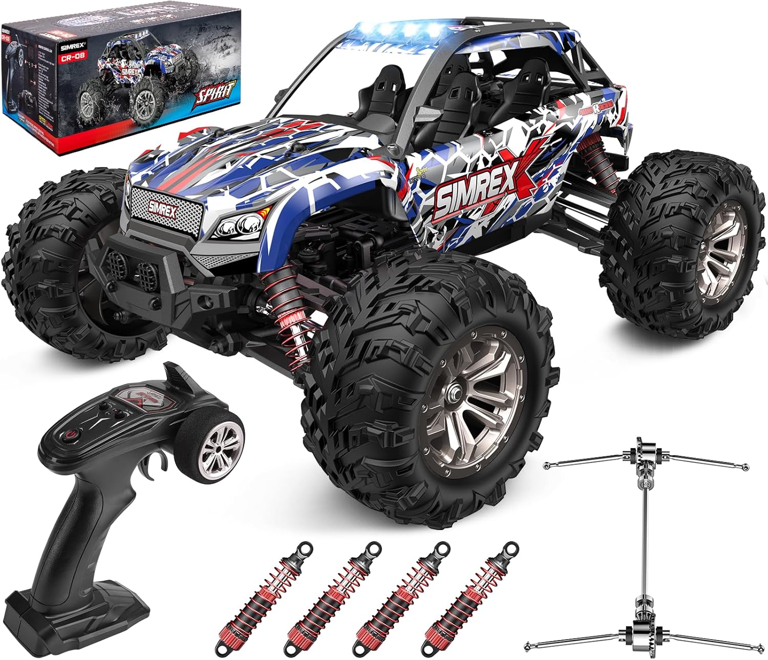 Rc Hobby Grade Monster Truck - Caminhão Monstro de Controle Remoto 4WD