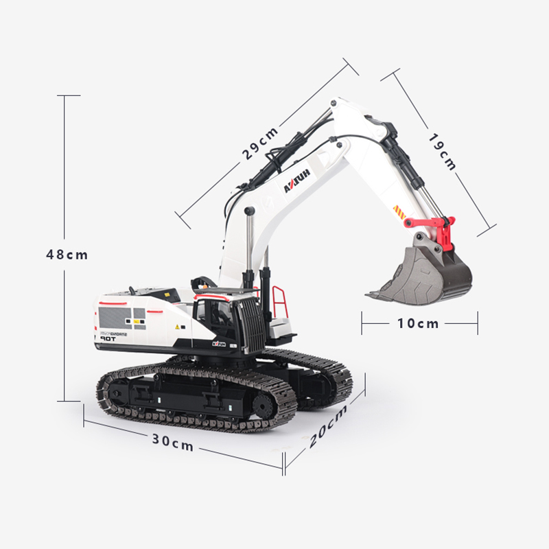 Rc Hobby Excavator - Escavadeira rc 1/14 huina metal caminhão