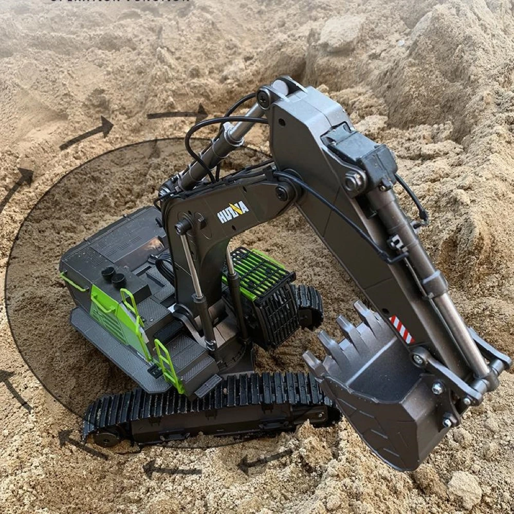 Rc Hobby Excavator - Escavadeira RC HUINA 1593 1/14, Caminhão