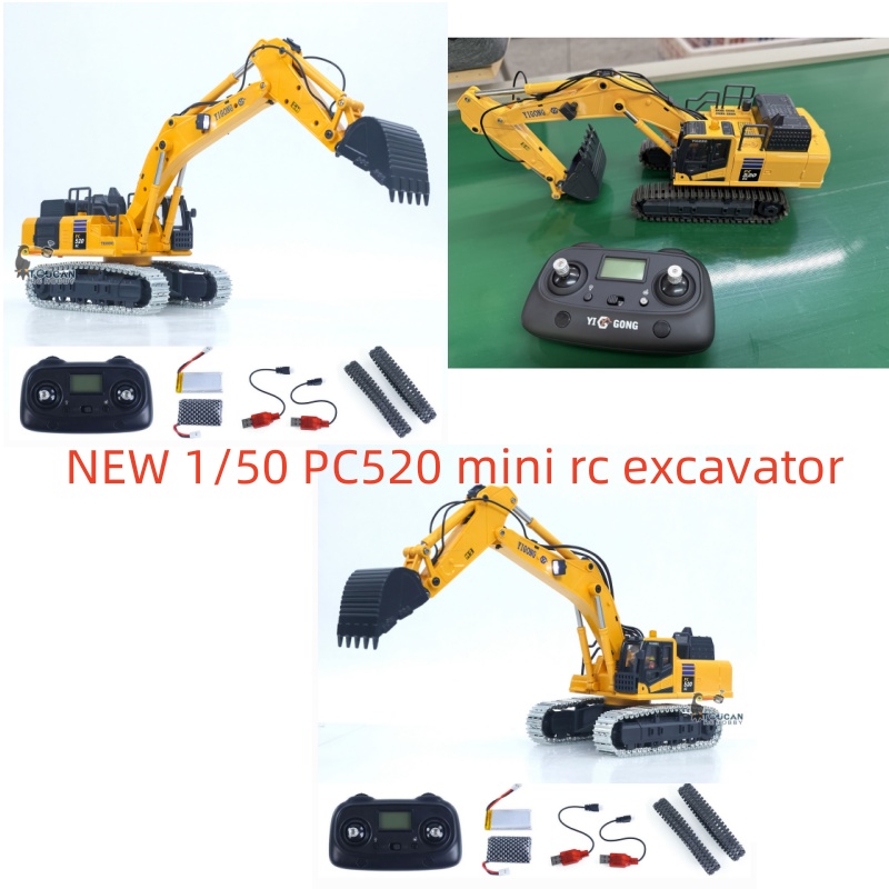 Rc Hobby Excavator - Mini Escavadeira RC 1/50 PC520 Elétrica