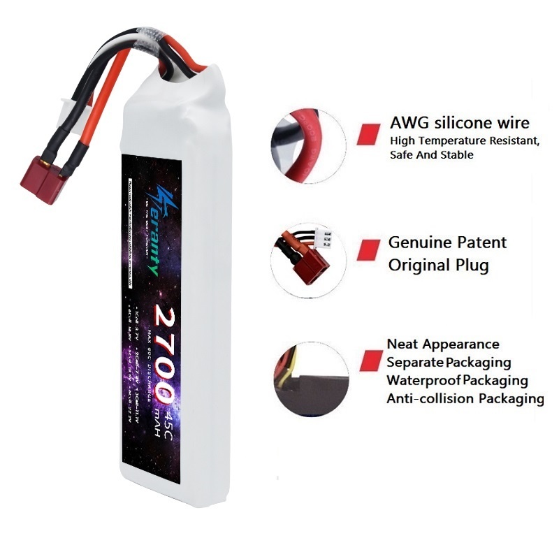 1/3 pçs 2s 7.4v bateria lipo 2 - Rc Hobby Drone avaliação e preço