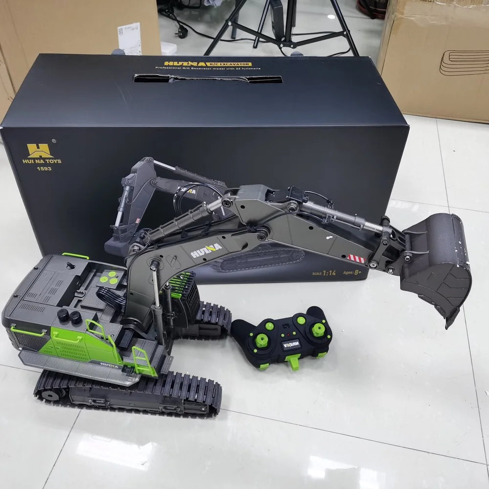 Escavadeira RC HUINA 1593 1/14 - Rc Hobby Excavator avaliação e preço