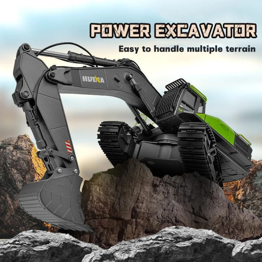 Escavadeira RC HUINA 1593 1/14 - Rc Hobby Excavator avaliação e preço