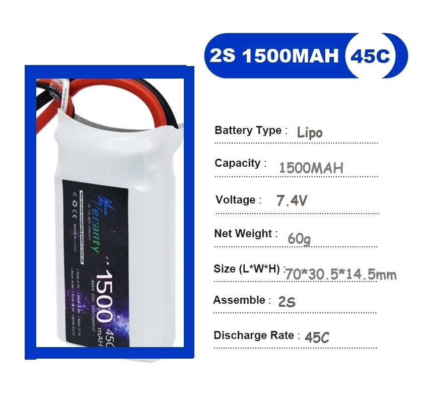 2 peças 7.4v lipo 2s bateria 1 - Rc Hobby Drone avaliação e preço