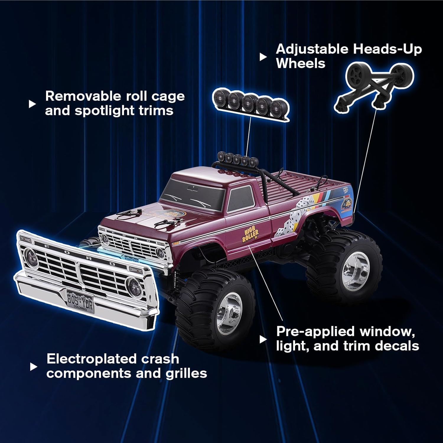Caminhão Monstro RC Ford F-100 - Rc Hobby Grade Monster Truck avaliação e preço
