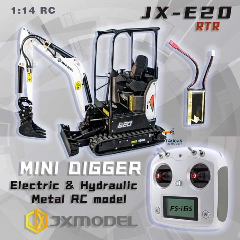 Mini Escavadeira RC RTR JX E20 - Rc Hobby Excavator avaliação e preço