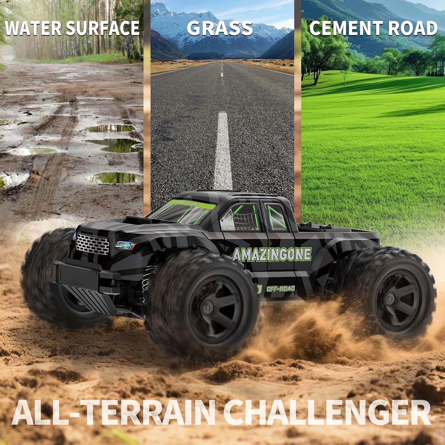 Carro RC JT18W em Escala 1/18, - Rc Hobby Grade Monster Truck avaliação e preço
